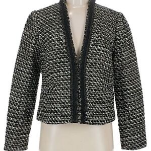 Talbots Black and White Tweed Blazer